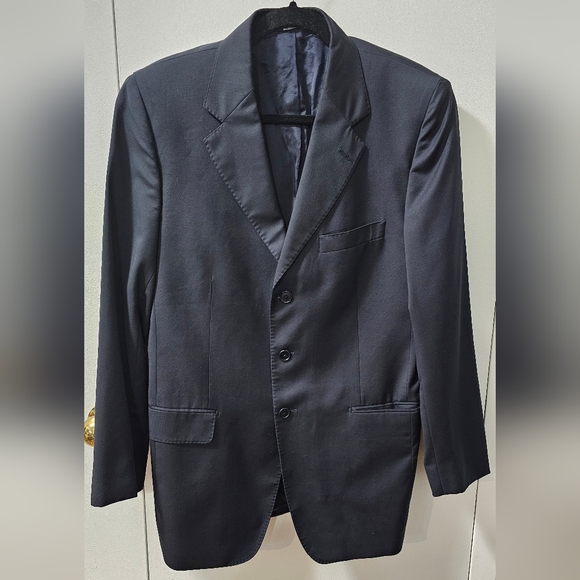Luciano Barbera 100% Wool Blazer Black Men´s Size EU...